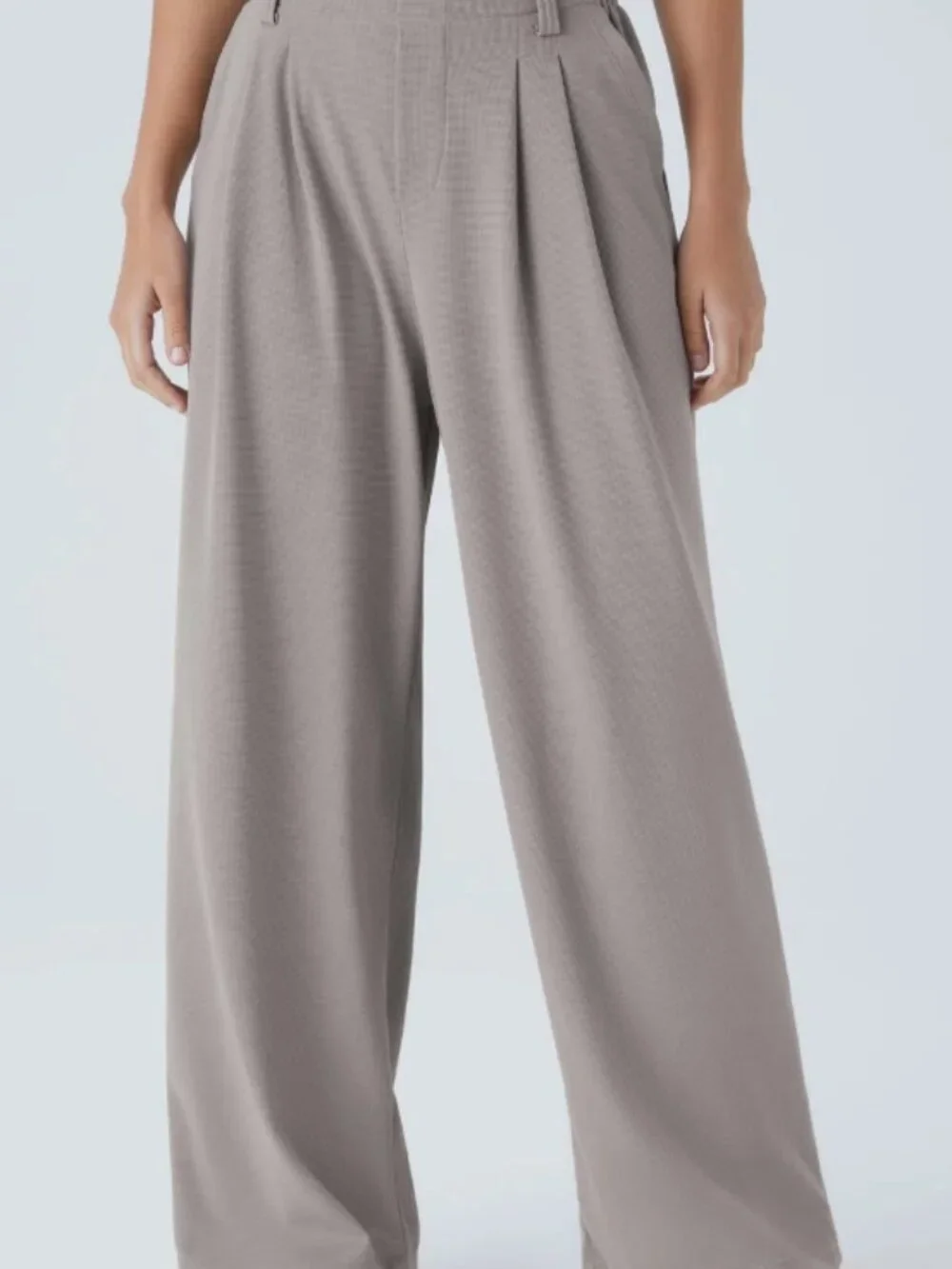 Halara High-Waisted Wide Leg Waffle Pants - Picture 5 of 7